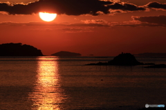 ダルマ夕日の予感（12月）