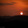 万葉岬の夕焼け