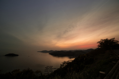 万葉岬の夕景