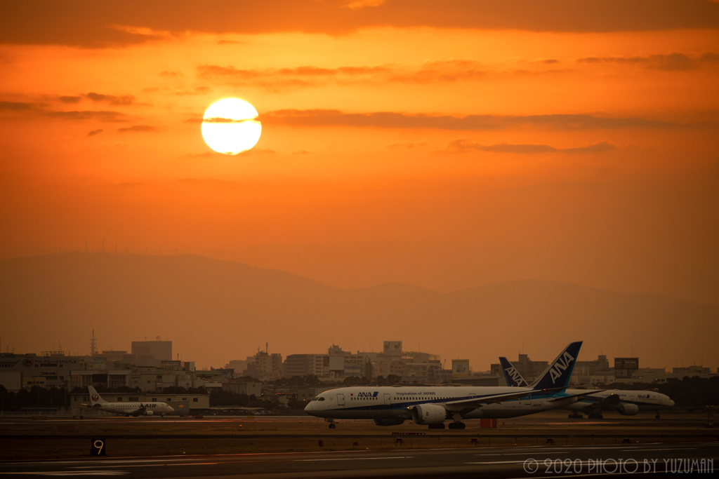 目覚める空港