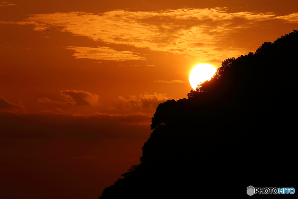 新舞子浜の夕日