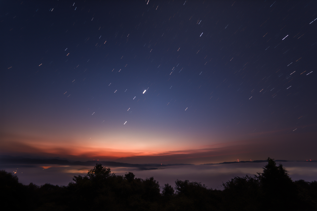 佐用の雲海'15 ～星が降る雲海～(DeepSkyStacker Ver.)