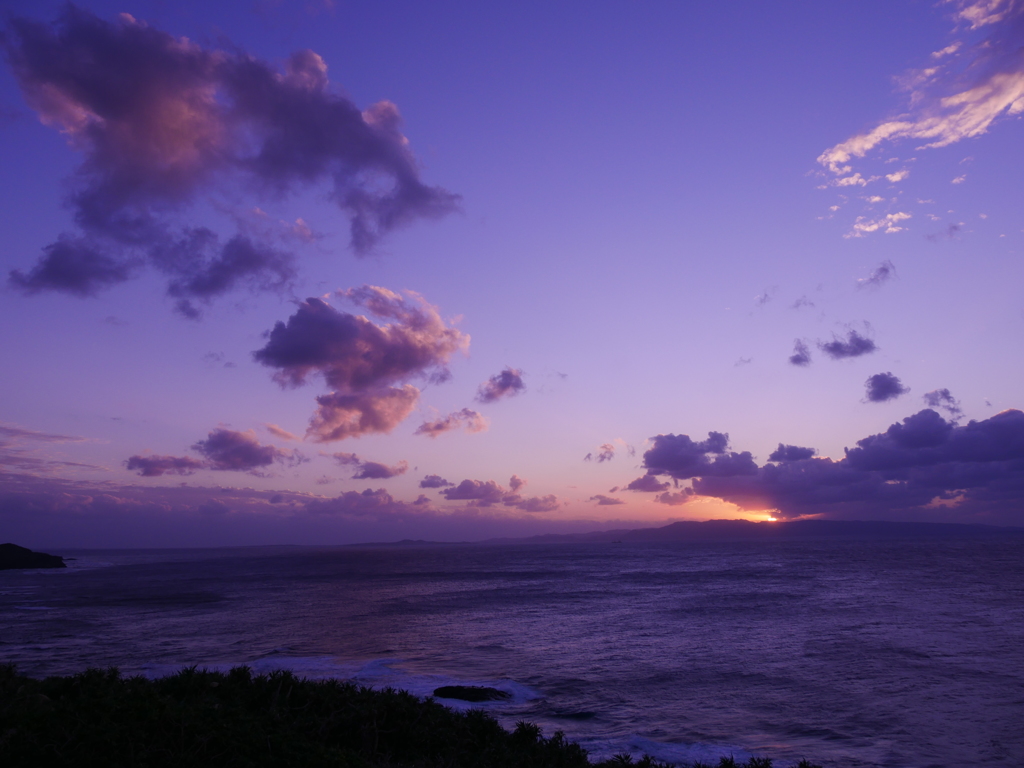 御神崎からの夕焼け