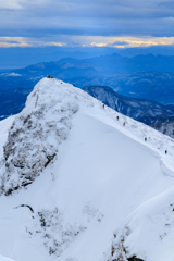 谷川岳　オキノ耳から観るトマノ耳
