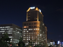 一脚を持って札幌の夜をぶらぶら…