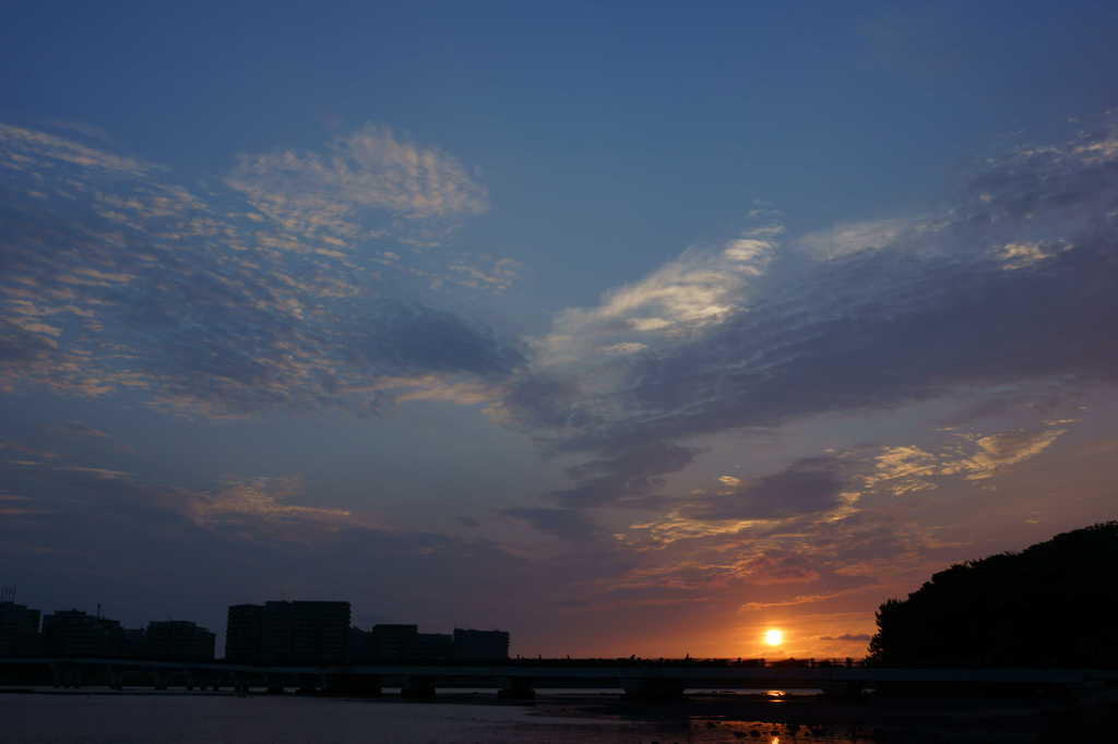 香椎浜からの夕景