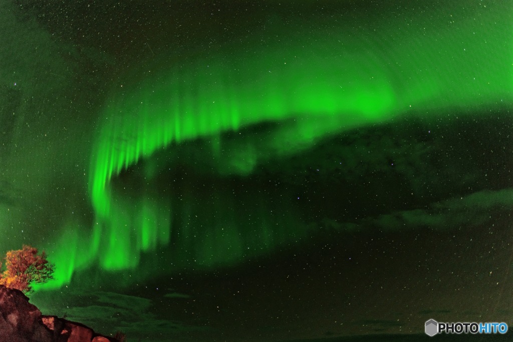 Northern lights in Arctic Norway