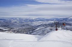 The ski slope in Saltlike city