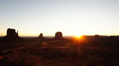 Sunrise in Monument Valley