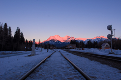 Sunshine in Banff station