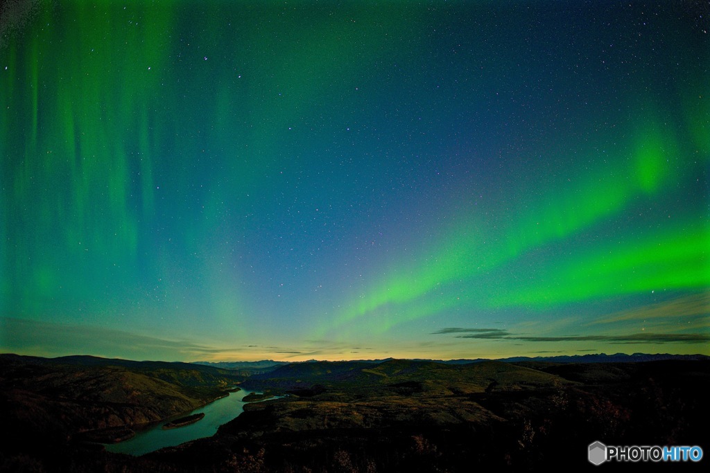 オーロラ in Yukon 1