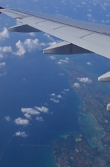 宮古島上空