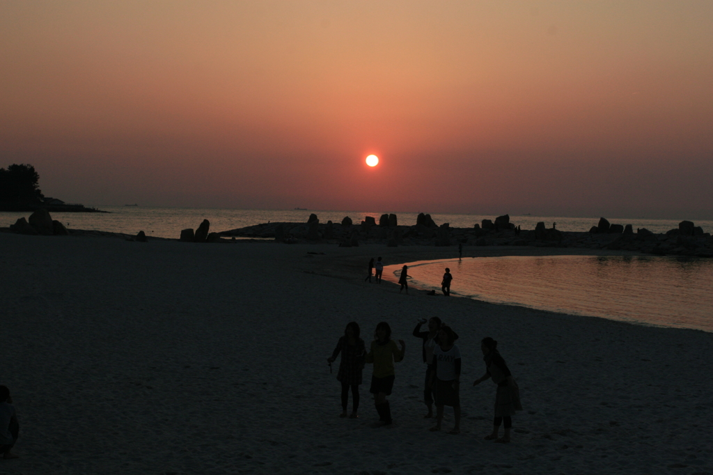 こころに沁みる夕日