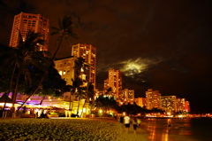 ワイキキの夜景
