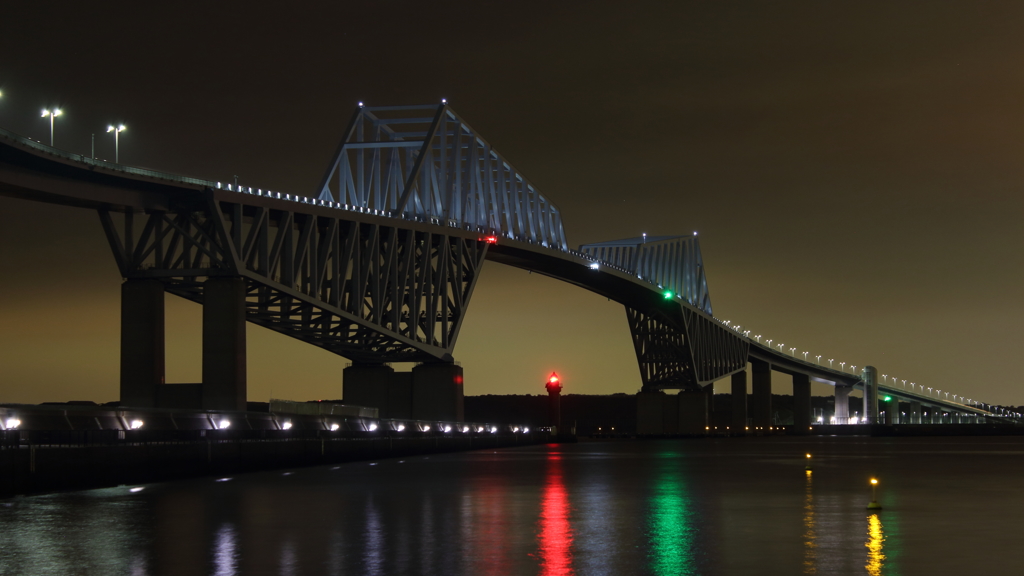 真夜中のゲートブリッジ