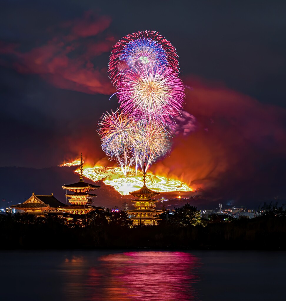 若草山山焼き2020-2