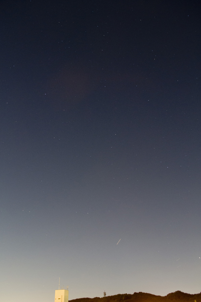 台風一過　今日の夜空