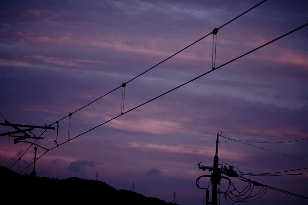 夕景　ホームより