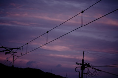 夕景　ホームより