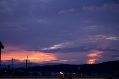 夕景　ホームより