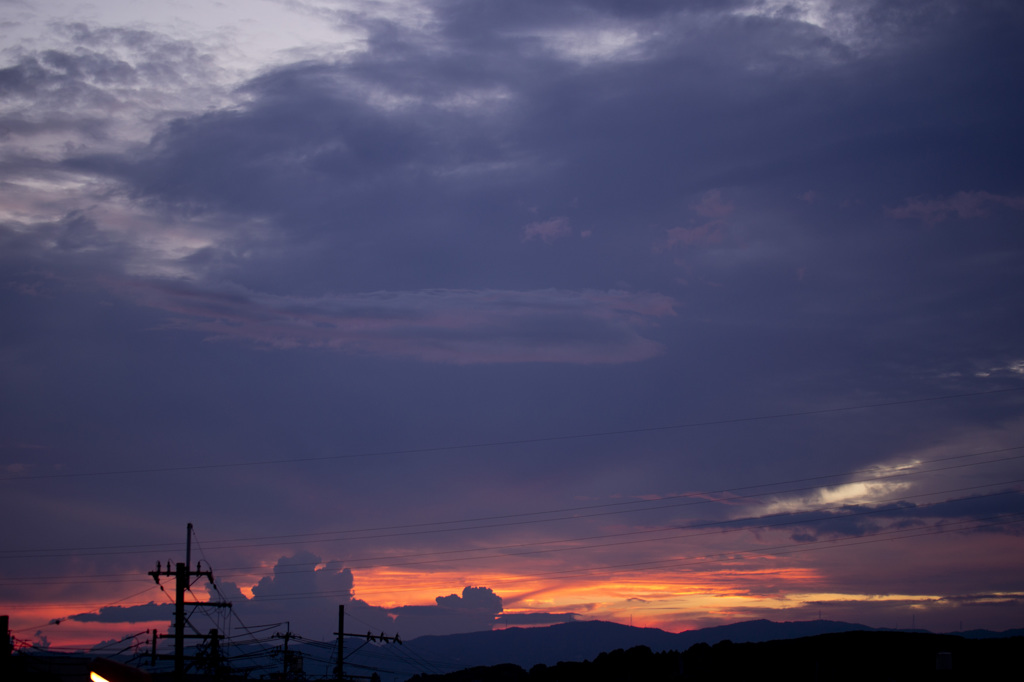 夕景　ホームより