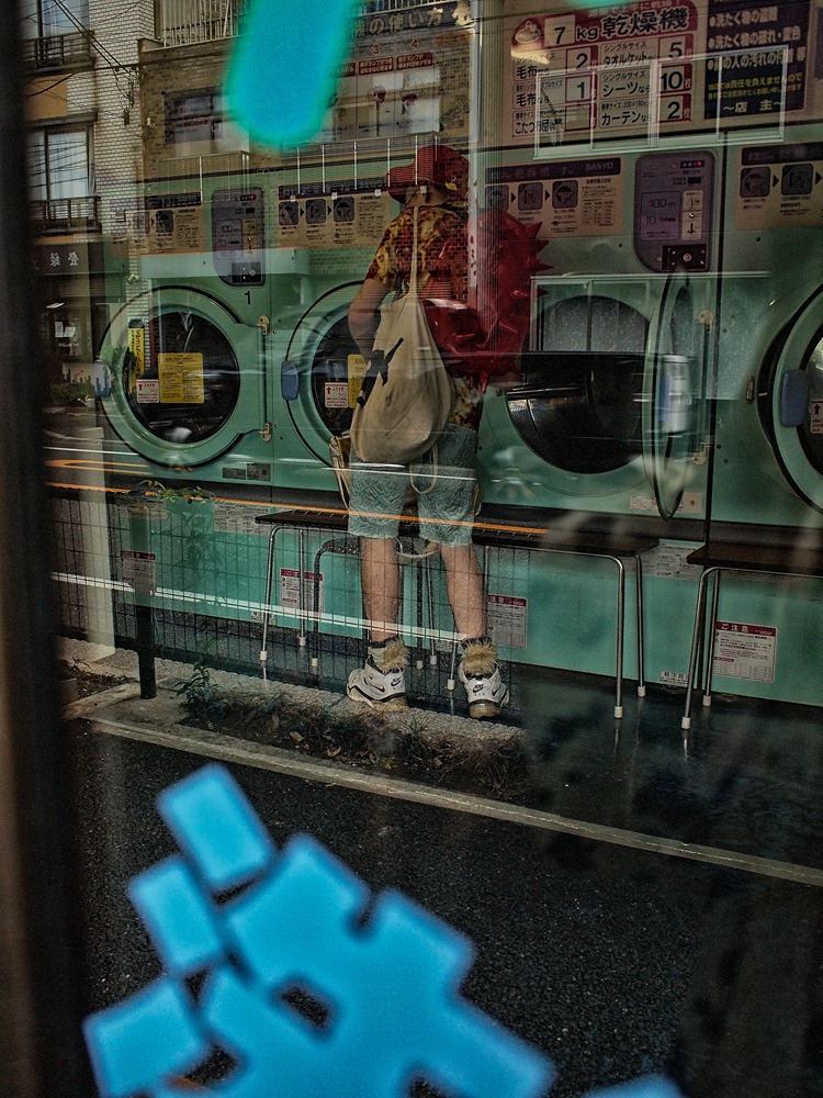 コインランドリーに住む人