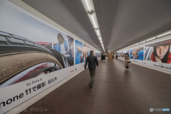 The super wide view in the underpass.