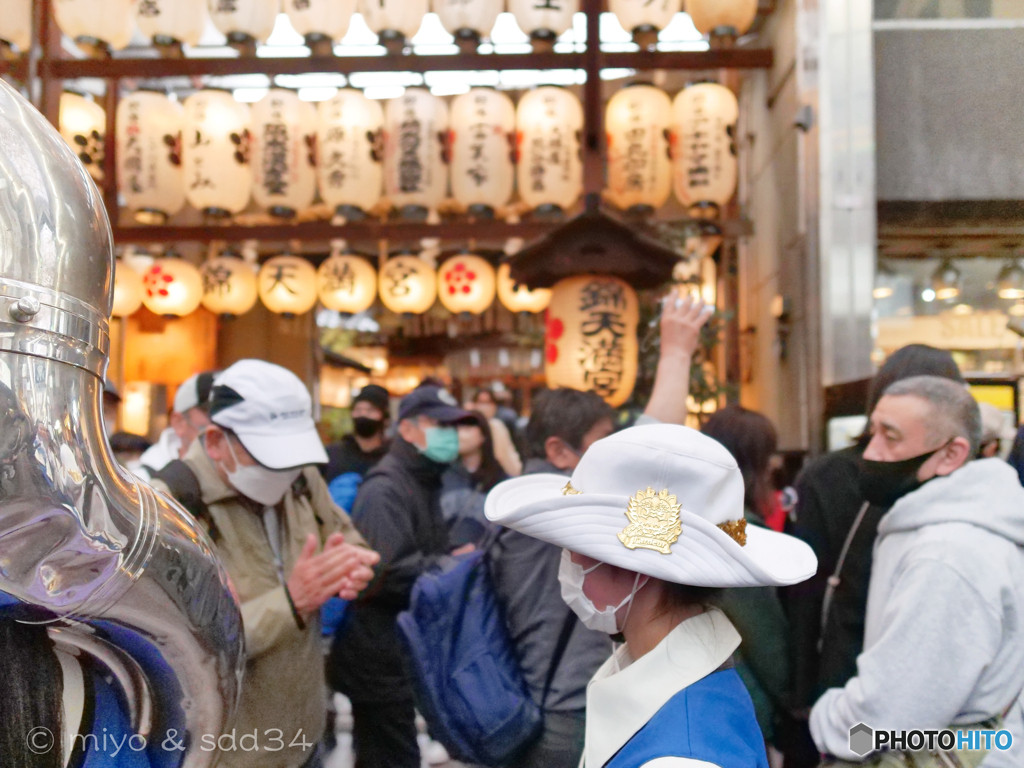 京都さくらパレード（L'ardeur（熱意）のバッジに拍手）