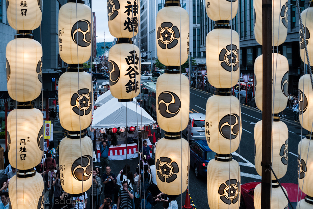 祇園祭、函谷鉾からの眺め