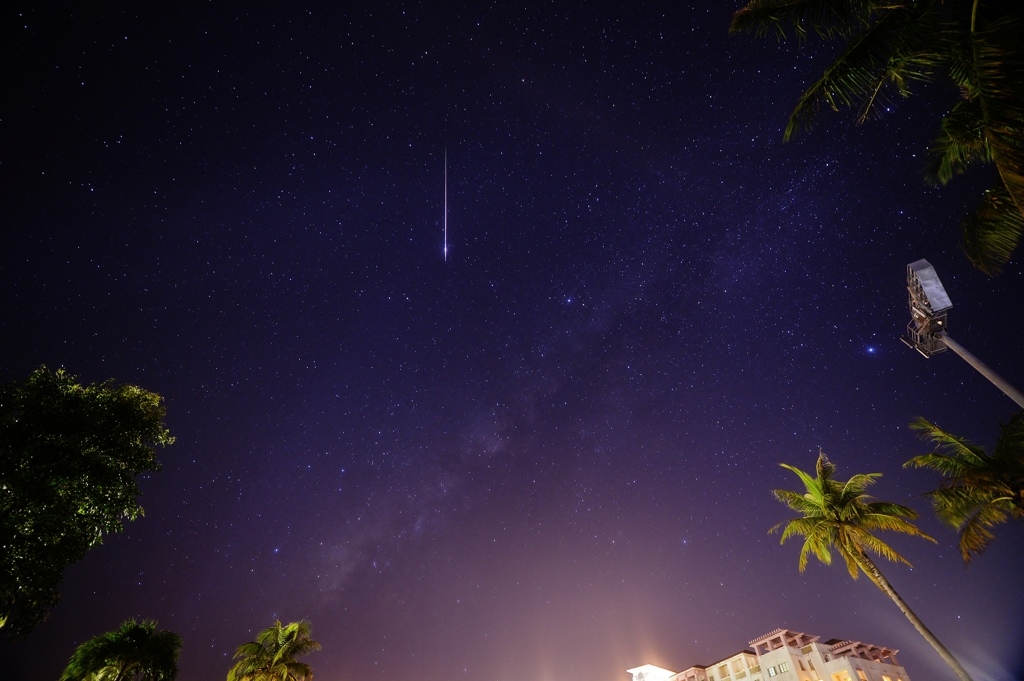 星空にうっとり