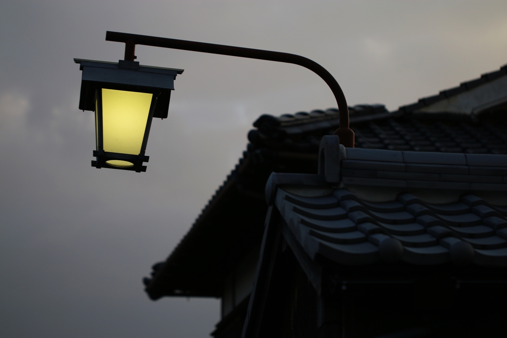 城下町の外灯