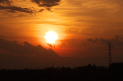 夕日