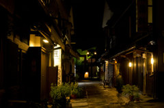 倉敷美観地区の夜景