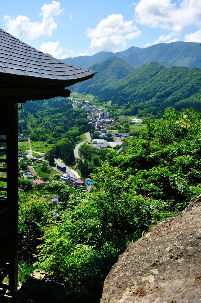 山形｜宝珠山 立石寺（山寺）　麓の町並み