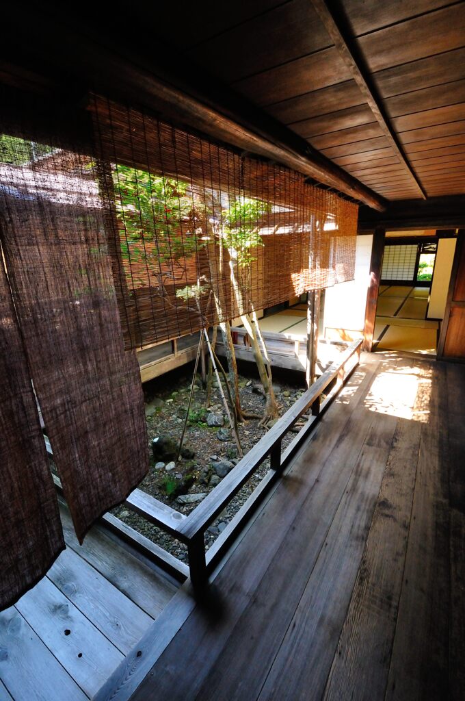 奈良井宿　町家の坪庭