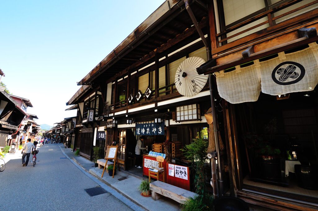 奈良井宿　町家のファサード