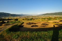 姥捨山から見た善光寺平