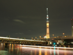 黄金色スカイツリー