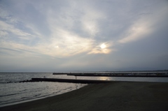 彩雲のある風景