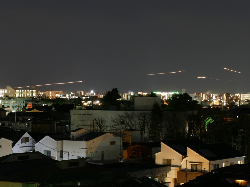 羽田上空着陸待ち