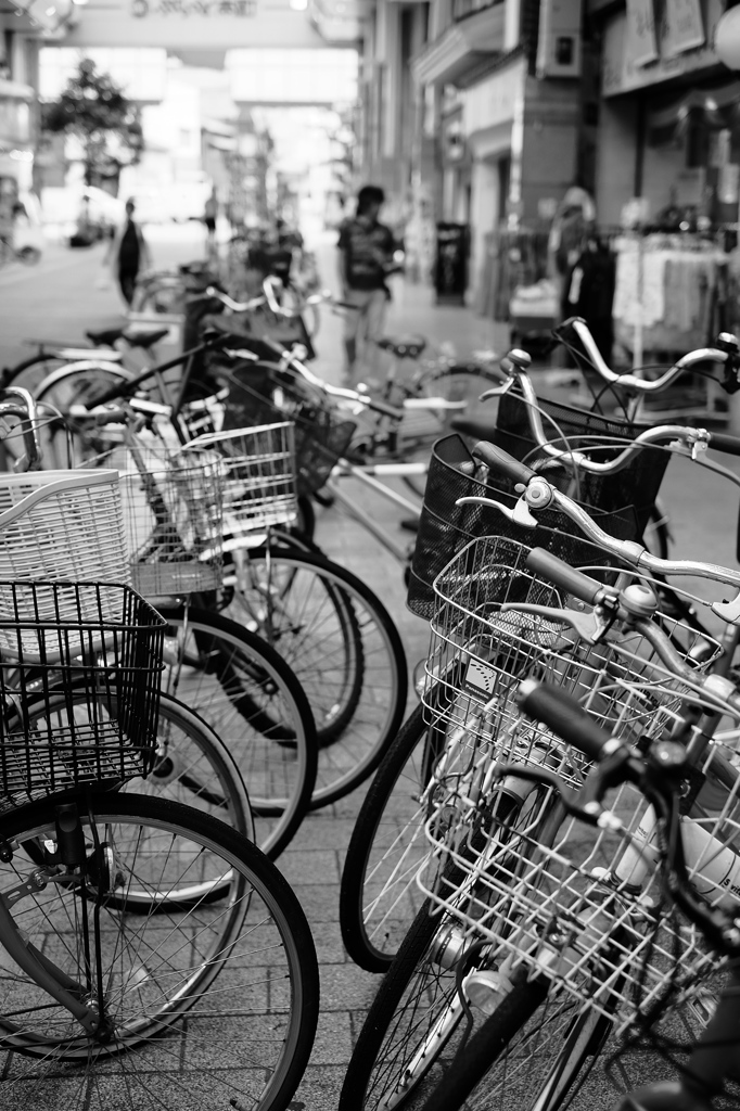 商店街の自転車