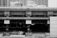 みなとみらいの建設中のビル