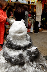 中華街の雪だるま