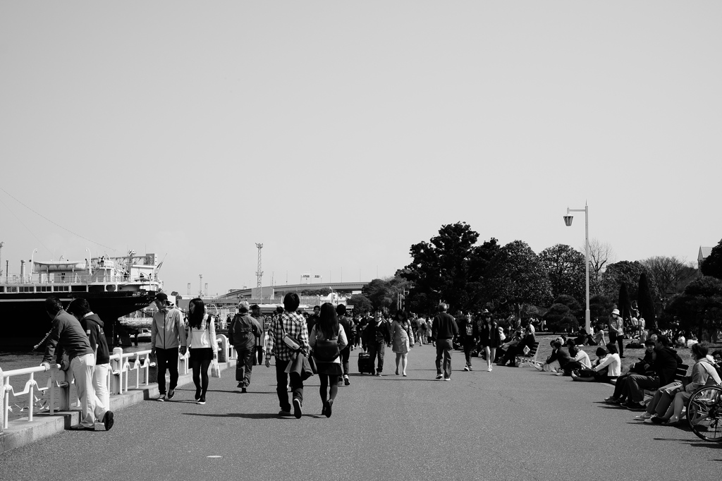 日曜日の山下公園