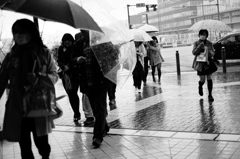 突然の雨