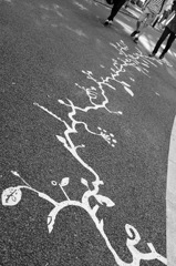 道路の落書き