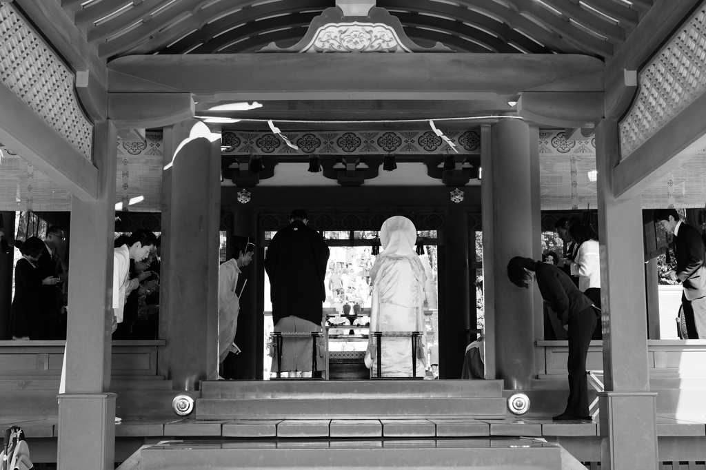 八幡宮の結婚式