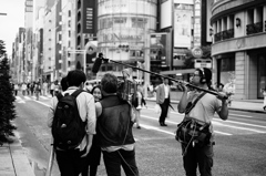 テレビの取材