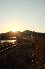 夕日