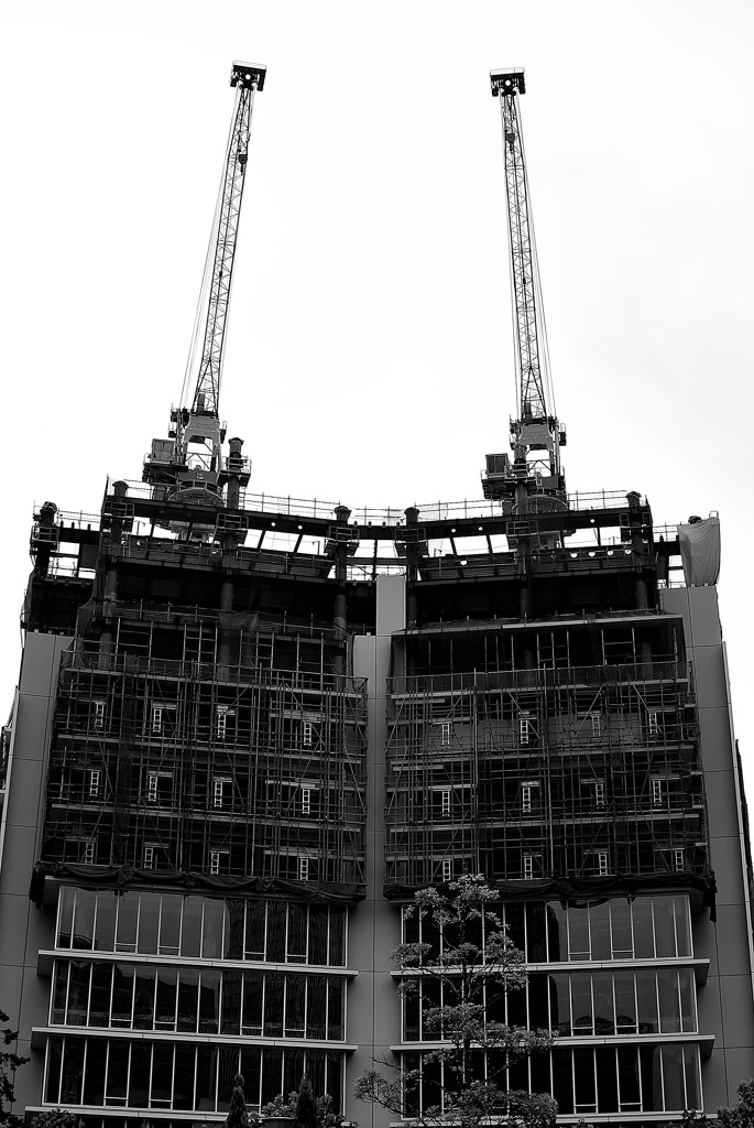 建設中の建物